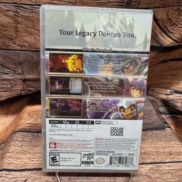 Rogue Legacy 2 Nintendo Switch Video Game Limited Run #240 New Sealed - Picture 2 of 6